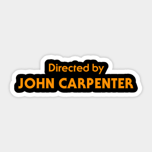 Halloween | Directed by John Carpenter Sticker